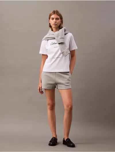 Calvin Klein Jeans Est.1978 Calvin Klein Women's Archive Logo Fleece Shorts