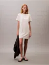 Calvin Klein Jeans Est.1978 Calvin Klein Women's Archive Logo Jersey T-shirt Dress In White