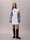 Calvin Klein Jeans Est.1978 Calvin Klein Women's Archive Logo Jersey T-shirt Dress In White