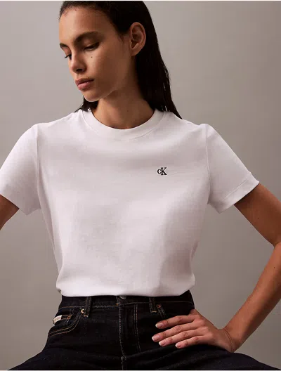 Calvin Klein Jeans Est.1978 Calvin Klein Women's Archive Logo T-shirt In White