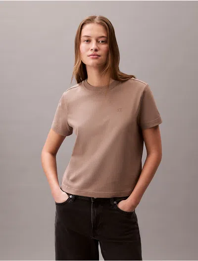 Calvin Klein Jeans Est.1978 Calvin Klein Women's Archive Logo T-shirt In Brown