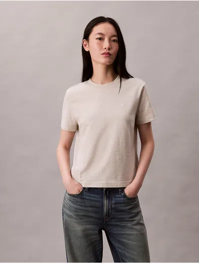 Calvin Klein Jeans Est.1978 Calvin Klein Women's Archive Logo T-shirt In Neutral