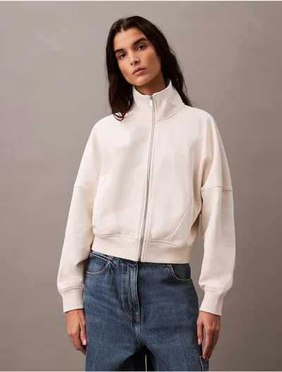Calvin Klein Jeans Est.1978 Calvin Klein Women's Archive Terry Relaxed Zip Sweatshirt