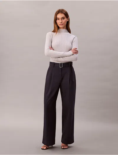 Calvin Klein Jeans Est.1978 Calvin Klein Women's Belted Tailored Pants In Black