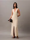 Calvin Klein Jeans Est.1978 Calvin Klein Women's Boucle Ribbed Sleeveless Midi Dress