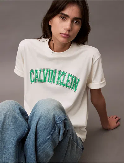 Calvin Klein Jeans Est.1978 Calvin Klein Women's Boxy Varsity Logo T-shirt