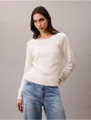 Calvin Klein Jeans Est.1978 Calvin Klein Women's Cable Knit Classic Sweater In Neutral