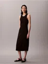Calvin Klein Jeans Est.1978 Calvin Klein Women's Calvin Klein Logo Midi Tank Dress In Black