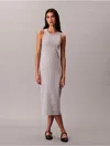 Calvin Klein Jeans Est.1978 Calvin Klein Women's Calvin Klein Logo Midi Tank Dress In Gray