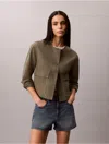 Calvin Klein Jeans Est.1978 Calvin Klein Women's Canvas Jacket In Dusty Olive