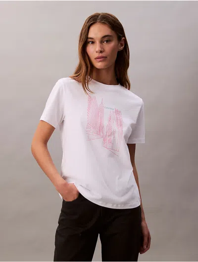 Calvin Klein Jeans Est.1978 Calvin Klein Women's City Sketch Graphic Classic T-shirt