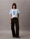 Calvin Klein Jeans Est.1978 Calvin Klein Women's Cityscape Graphic Boxy T-shirt In Blue