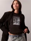 Calvin Klein Jeans Est.1978 Calvin Klein Women's Cityscape Graphic Classic T-shirt In Black