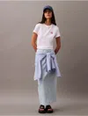 Calvin Klein Jeans Est.1978 Calvin Klein Women's Classic Contrast Monogram Logo T-shirt In White