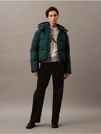 Calvin Klein Jeans Est.1978 Calvin Klein Women's Classic Puffer Jacket In Green