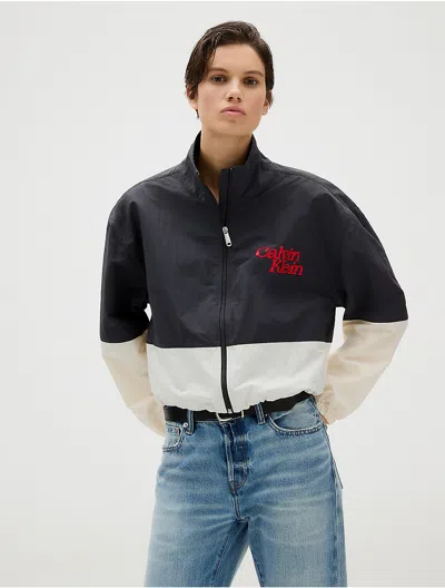 Calvin Klein Jeans Est.1978 Calvin Klein Women's Colorblock Nylon Zip Jacket