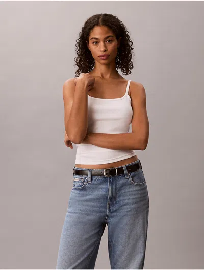Calvin Klein Jeans Est.1978 Calvin Klein Women's Contour Rib Camisole In Black