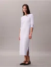 Calvin Klein Jeans Est.1978 Calvin Klein Women's Contour Slim Midi Dress In White