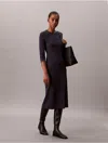 Calvin Klein Jeans Est.1978 Calvin Klein Women's Contour Slim Midi Dress In Black