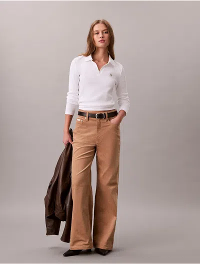 Calvin Klein Jeans Est.1978 Calvin Klein Women's Corduroy 5-pocket Pants In Brown