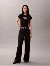 Calvin Klein Jeans Est.1978 Calvin Klein Women's Cotton Canvas High Rise Pants In Brown