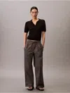 Calvin Klein Jeans Est.1978 Calvin Klein Women's Cotton Cargo Pants In Gray