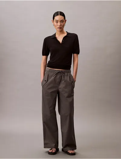 Calvin Klein Jeans Est.1978 Calvin Klein Women's Cotton Cargo Pants In Gray