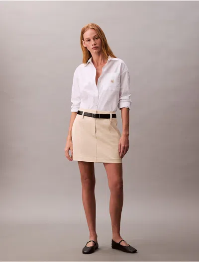 Calvin Klein Jeans Est.1978 Calvin Klein Women's Cotton Chino Mini Skirt