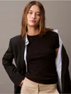 Calvin Klein Jeans Est.1978 Calvin Klein Women's Cotton Contour Rib T-shirt In Black