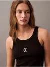 Calvin Klein Jeans Est.1978 Calvin Klein Women's Cotton Contour Rib Tank In Black