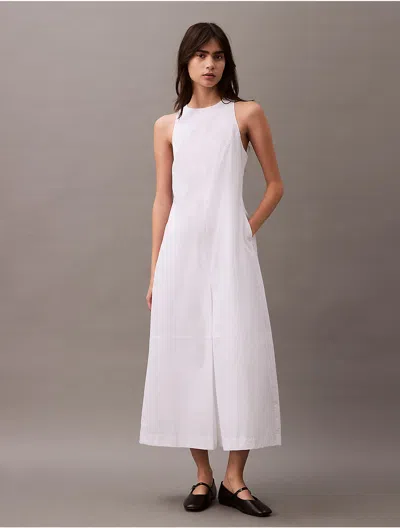 Calvin Klein Jeans Est.1978 Calvin Klein Women's Cotton Poplin Sleeveless Midi Dress