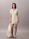Calvin Klein Jeans Est.1978 Calvin Klein Women's Cotton Rib Polo Mini Dress