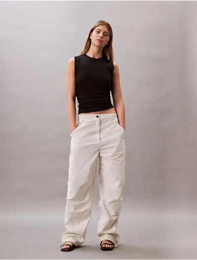 Calvin Klein Jeans Est.1978 Calvin Klein Women's Crinkle Nylon Parachute Pants