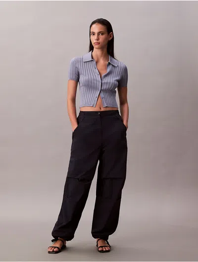 Calvin Klein Jeans Est.1978 Calvin Klein Women's Crinkle Nylon Parachute Pants