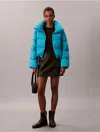Calvin Klein Jeans Est.1978 Calvin Klein Women's Crinkle Nylon Puffer Jacket In Black