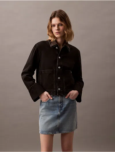 Calvin Klein Jeans Est.1978 Calvin Klein Women's Cuff Sleeves Denim Jacket