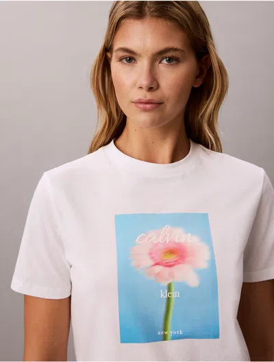 Calvin Klein Jeans Est.1978 Calvin Klein Women's Daisy Graphic Classic T-shirt In Multi