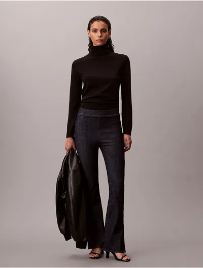 Calvin Klein Jeans Est.1978 Calvin Klein Women's Denim Flared Leggings In Black