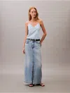 Calvin Klein Jeans Est.1978 Calvin Klein Women's Denim Maxi Skirt In Multi