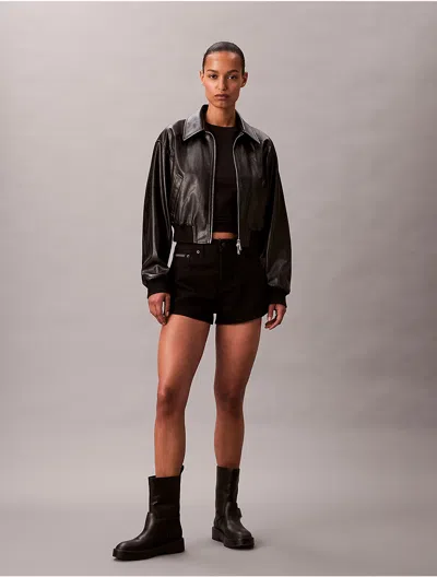 Calvin Klein Jeans Est.1978 Calvin Klein Women's Denim Mini Shorts In Black