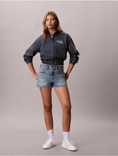 Calvin Klein Jeans Est.1978 Calvin Klein Women's Denim Mini Shorts In Green