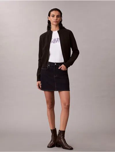 Calvin Klein Jeans Est.1978 Calvin Klein Women's Denim Mini Skirt In Blue