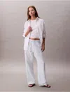 Calvin Klein Jeans Est.1978 Calvin Klein Women's Double Gauze Pull-on Pants In White
