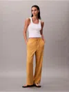 Calvin Klein Jeans Est.1978 Calvin Klein Women's Double Gauze Pull-on Pants In Brown