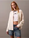 Calvin Klein Jeans Est.1978 Calvin Klein Women's Double Gauze Roll Tab Button-down Shirt