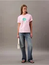 Calvin Klein Jeans Est.1978 Calvin Klein Women's Faded Flower Graphic Boxy T-shirt