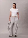 Calvin Klein Jeans Est.1978 Calvin Klein Women's Fleece Sequin Monogram Sweatpants In Gray