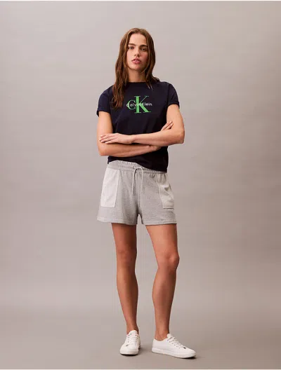 Calvin Klein Jeans Est.1978 Calvin Klein Women's French Terry Shorts In Black