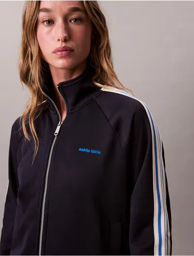 Calvin Klein Jeans Est.1978 Calvin Klein Women's French Terry Track Jacket In Blue