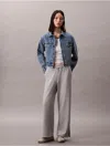Calvin Klein Jeans Est.1978 Calvin Klein Women's French Terry Wide Leg Sweatpants In Blue